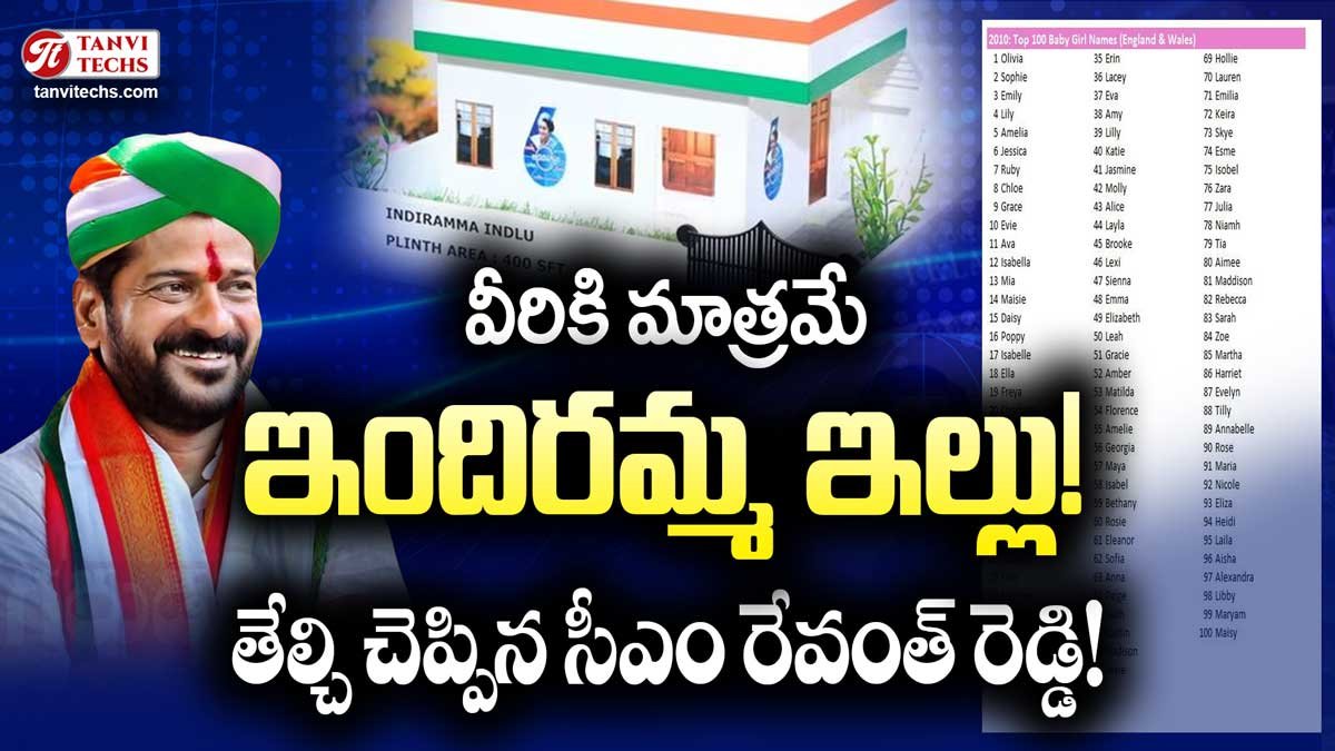 వీరికి మాత్రమే ఇందిరమ్మ ఇల్లు! తేల్చి చెప్పిన సీఎం రేవంత్ రెడ్డి!