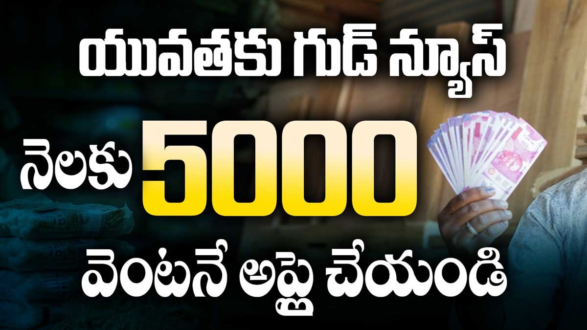 యువతకు గుడ్ న్యూస్. నెలకు 5000. వెంటనే అప్లై చేయండి.